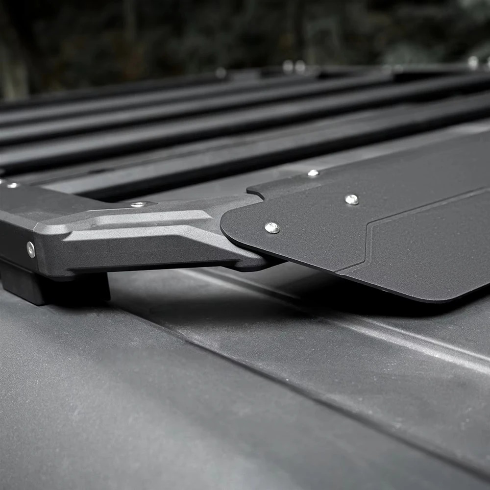 omu genesis aluminum luggage cargo carrier for bronco roof rack with cross bar